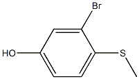 3-Bromo-4-(methylthio)phenol Struktur