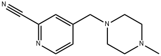 4-((4-methylpiperazin-1-yl)methyl)picolinonitrile Struktur