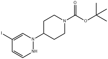 tert-butyl 4-(5-iodopyridazin-1(2H)-yl)piperidine-1-carboxylate Struktur