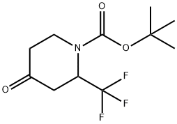 1-Boc-2-trifluromethyl-piperidin-4-one Struktur