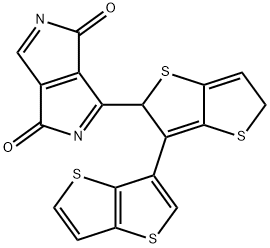 3,6-Di(thieno[3,2-b]thiophen-2-yl)pyrrolo[3,4-c]pyrrole-1,4(2H,5H)-dione Struktur