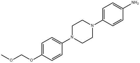 4-[4-[4-(MethoxyMethoxy)phenyl]-1-piperazinyl]benzenaMine Struktur