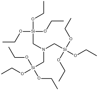 TRIS(TRIETHOXYSILYLMETHYL)AMINE, tech-90 Struktur