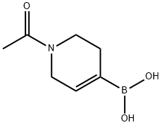 (1-Acetyl-1,2,3,6-tetrahydropyridin-4-yl)boronic acid Struktur