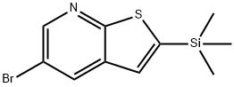 5-broMo-2-(triMethylsilyl)thieno[2,3-b]pyridine Struktur