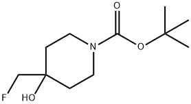 1-BOC-4-(フルオロメチル)-4-ヒドロキシピペリジン 化學(xué)構(gòu)造式