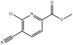 Methyl 6-chloro-5-cyanopicolinate Struktur