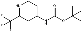 (2-TRIFLUOROMETHYL-PIPERIDIN-4-YL)-CARBAMICACIDTERT-BUTYLESTER Struktur