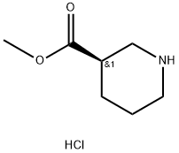 ピペリジン-3-カルボン酸(R)-メチル塩酸塩 化學(xué)構(gòu)造式