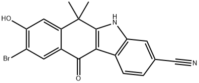 9-broMo-8-hydroxy-6,6-diMethyl-11-oxo-6,11-dihydro-5H-benzo[b]carbazole-3-carbonitrile