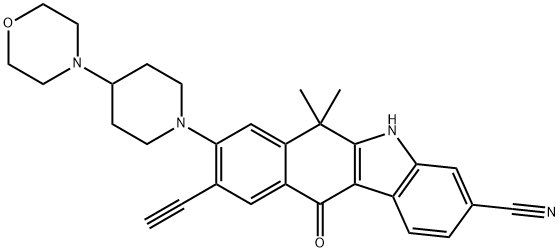 9-ethynyl-6,6-diMethyl-8-(4-Morpholinopiperidin-1-yl)-11-oxo-6,11-dihydro-5H-benzo[b]carbazole-3-carbonitrile