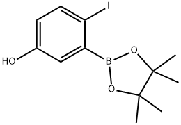 5-Hydroxy-2-iodophenylboronic acid pinacol ester Struktur