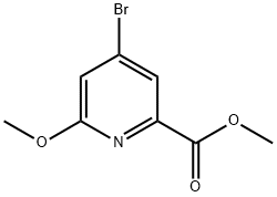 Methyl 4-broMo-6-Methoxypyridine-2-carboxylate Struktur