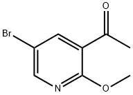 1-(5-BroMo-2-Methoxypyridin-3-yl)ethanone Struktur