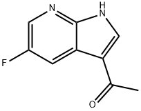 3-Acetyl-5-fluoro-7-azaindole Struktur