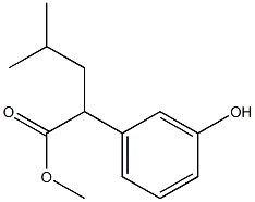 Methyl 2-(3-hydroxyphenyl)-4-Methylpentanoate Struktur