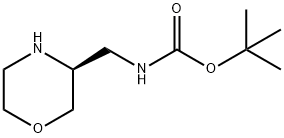 (S)-3-N-Boc-aminomethylmorpholine Struktur