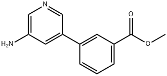 Methyl 3-(5-aMinopyridin-3-yl)benzoate Struktur