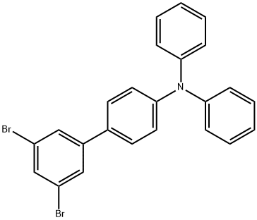 [1,1'-Biphenyl]-4-aMine, 3',5'-dibroMo-N,N-diphenyl- Struktur