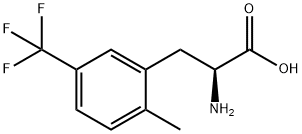 2-METHYL-5-(TRIFLUOROMETHYL)-DL-PHENYLALANINE Struktur