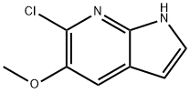 6-Chloro-5-Methoxy-7-azaindole Struktur