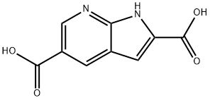 7-Azaindole-2,5-dicarboxylic acid Struktur