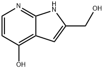 4-Hydroxy-7-azaindole-2-Methanol Struktur