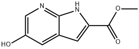 5-Hydroxy-7-azaindole-2-carboxylic acid Methyl ester Struktur