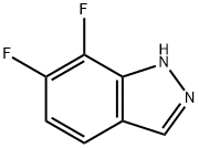 6,7-Difluoro-1H-indazole Struktur