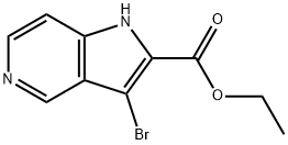 3-BroMo-5-azaindole-2-carboxylic acid ethyl ester Struktur