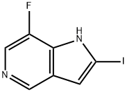 7-Fluoro-2-iodo-5-azaindole Struktur