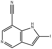 7-Cyano-2-iodo-5-azaindole Struktur