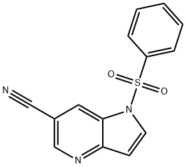 6-Cyano-1-(phenylsulfonyl)-4-azaindole Struktur