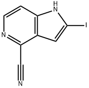 4-Cyano-2-iodo-5-azaindole Struktur