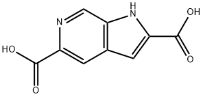 6-Azaindole-2,5-dicarboxylic acid Struktur