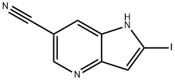 6-Cyano-2-iodo-4-azaindole Struktur