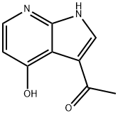 3-Acetyl-4-hydroxy-7-azaindole Struktur