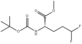 METHYL 2-(TERT-BUTOXYCARBONYLAMINO)-5,5-DIFLUOROPENTANOATE Struktur