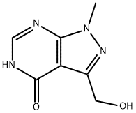 3-(Hydroxymethyl)-1-methyl-1H-pyrazolo[3,4-d]pyrimidin-4(5H)-one Struktur