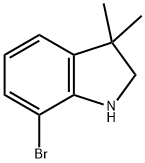 7-bromo-3,3-dimethylindoline Struktur