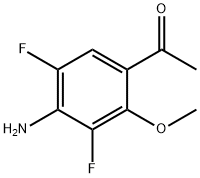 1-(4-Amino-3,5-difluoro-2-methoxy-phenyl)-ethanone Struktur