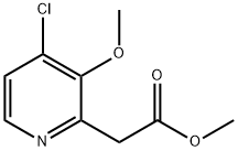 (4-chloro-3-Methoxypyridin-2-yl)Methyl acetate Struktur