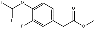 4-(DifluoroMethoxy)-3-fluorophenylacetic acid Methyl ester Struktur