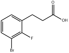 3-(3-BroMo-2-fluorophenyl)propanoic acid Struktur