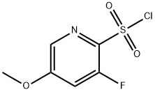 3-fluoro-5-Methoxypyridine-2-sulfonyl chloride Struktur