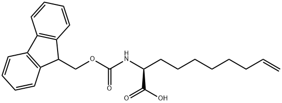 (S)-N-Fmoc-2-(7'-octenyl)glycine Struktur