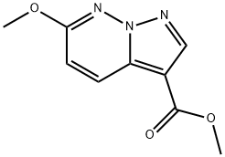 6-Methoxy-pyrazolo[1,5-b]pyridazine-3-carboxylic acid methyl ester Struktur