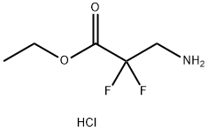 Ethyl 3-AMino-2,2-difluoropropanoate Hydrochloride Struktur