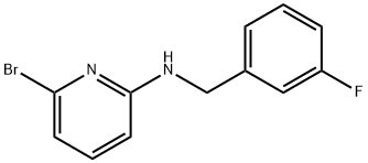 2-PyridinaMine, 6-broMo-N-[(3-fluorophenyl)Methyl]- Struktur