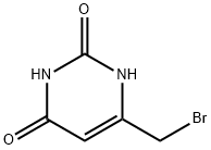 2,4(1H,3H)-PyriMidinedione, 6-(broMoMethyl)- Struktur